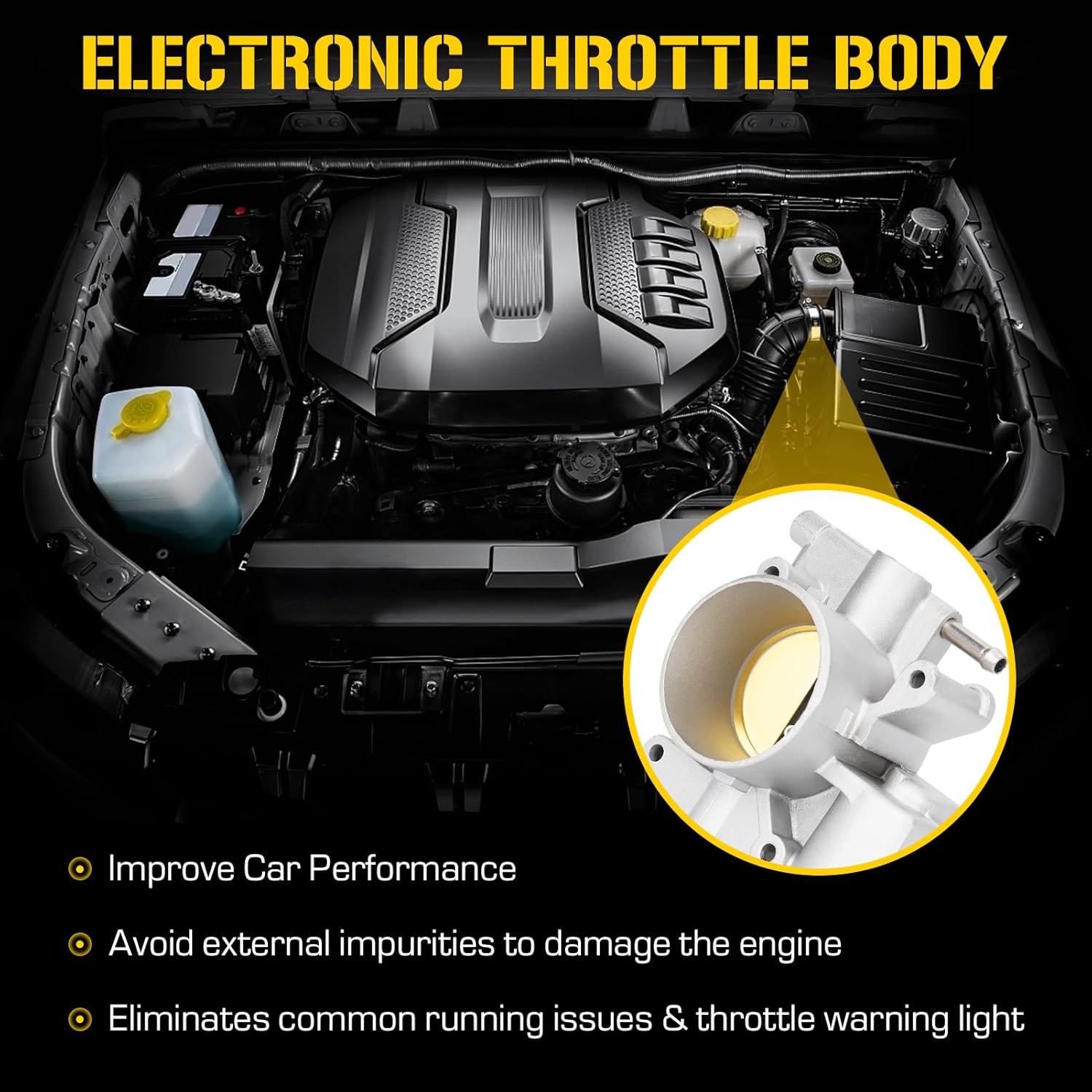 Electric Throttle Body Fit for Mazda 3 2006-2013,for Mazda 5 2008-2010, for Mazda 6 2006-2008, L3R4-13-640, L3G2-13-640A, 125001390,TB1018