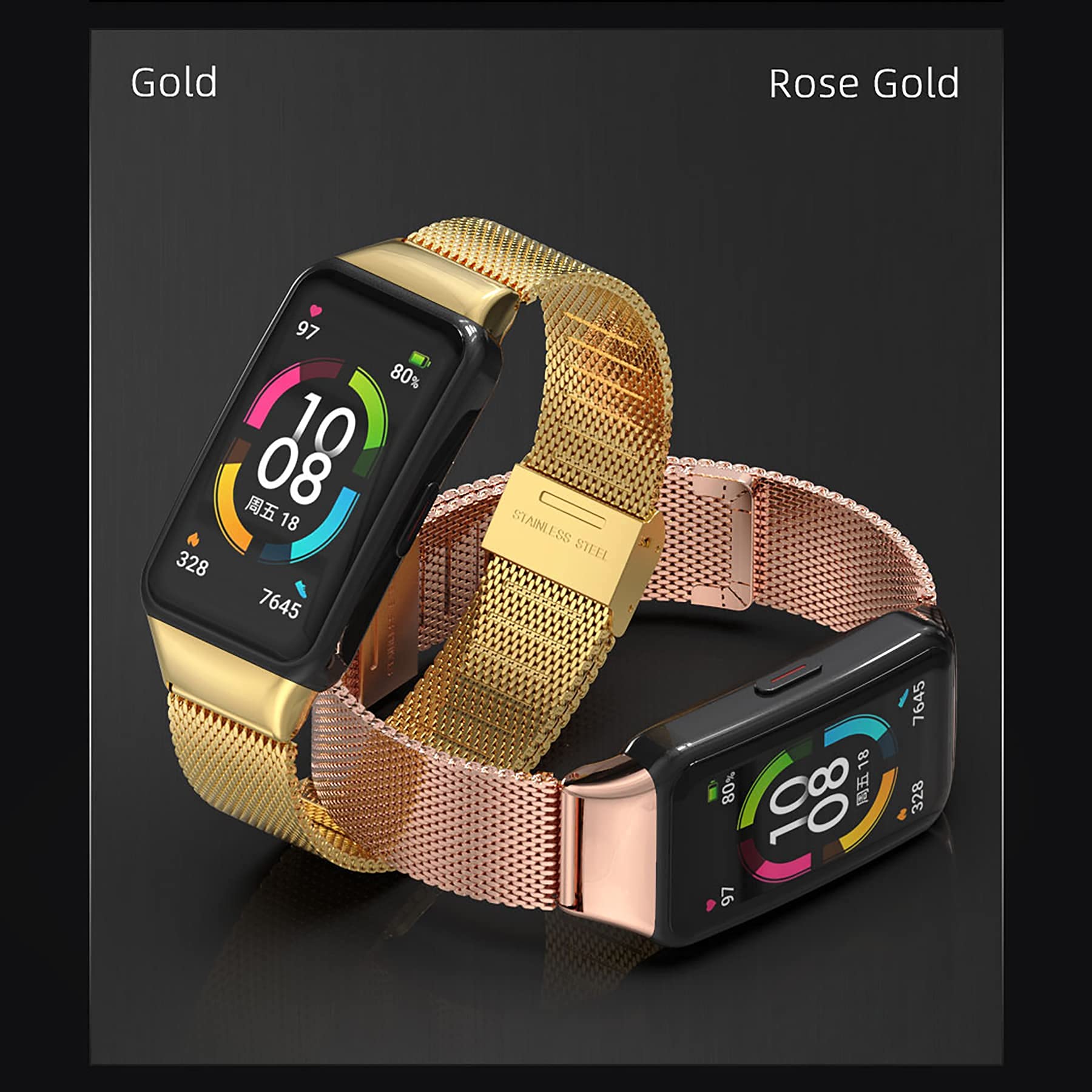 Maucoray Cinturino per orologio compatibile con Honor Band 6/Band 7, cinturino di ricambio in silicone cinturino regolabile per Huawei Band 6/Band 6 Pro, Silicone