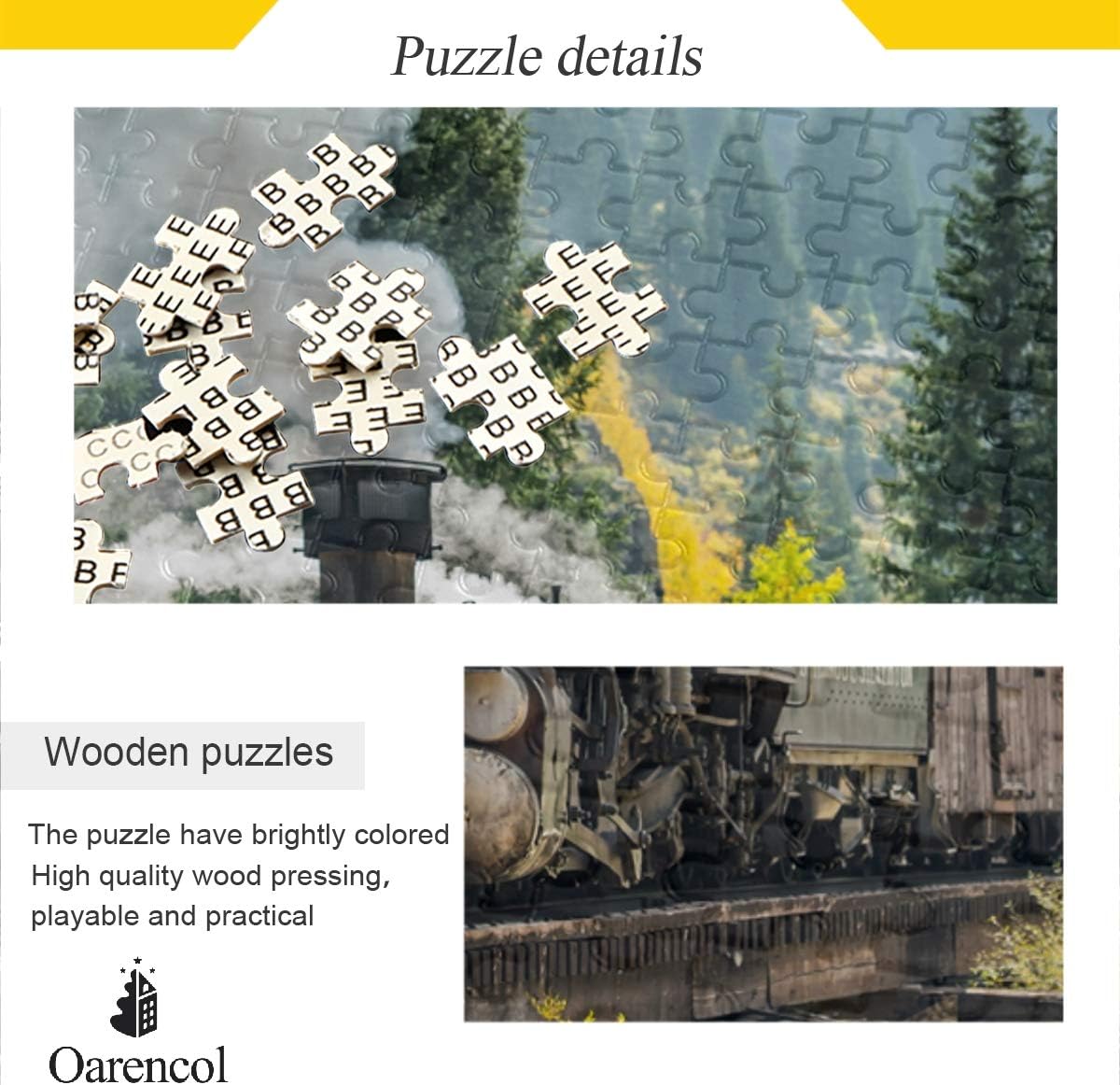 Buy Oarencol Steam Train Durango Silverton Jigsaw Puzzle Forest Railway