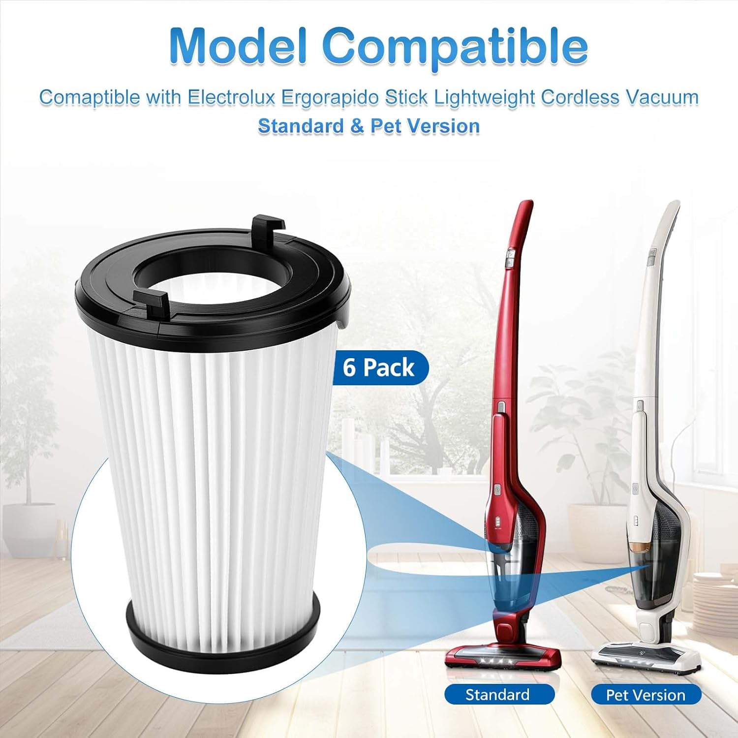 Electrolux Ergorapido Stick用VAF-1TM交換用フィルター。