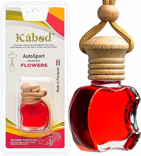 Kabod Ambientador colgante de flores para coche, difusor de aceite esencial inspirado en Kenzo, elegante aroma floral, eliminador de olores natural,