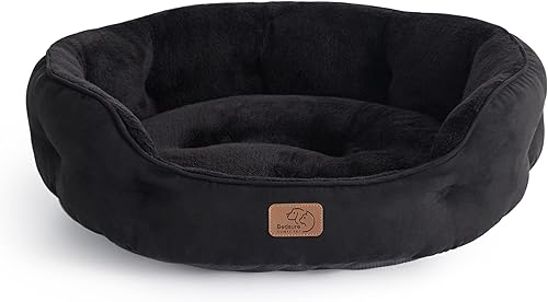 Bedsure Camas para perros pequeños, camas redondas para gatos de interior, cama lavable para cachorros y gatitos con parte inferior antideslizante,
