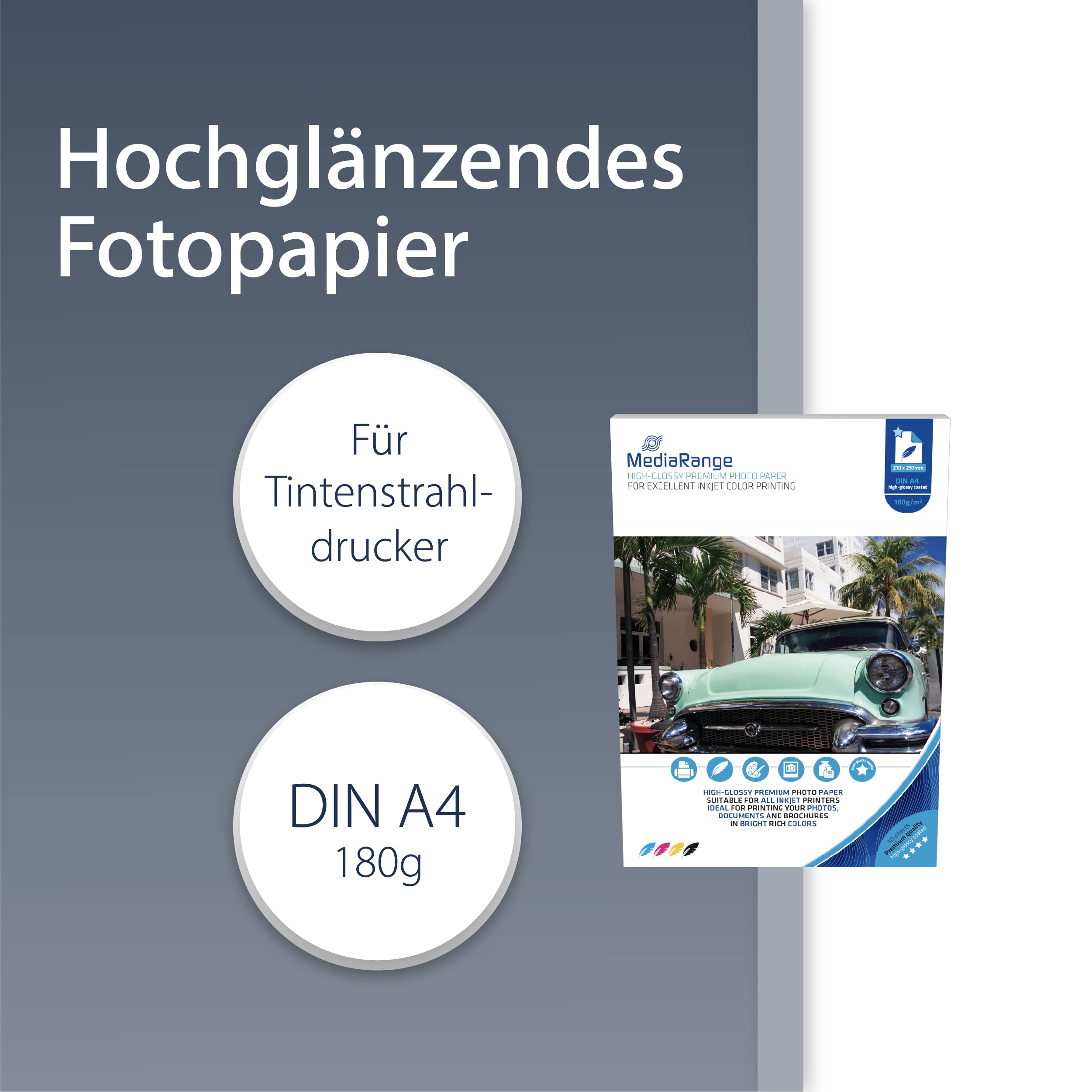 Carta Fotografica Mediarange Glossier A4 - 180 G/m², 5760 Dpi, 50 Fogli, Per Stampe High Quality - Foto 7