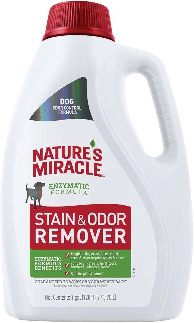 Nature's Miracle Dog Stain and Odor Remover, 128 fl oz, Enzymatic