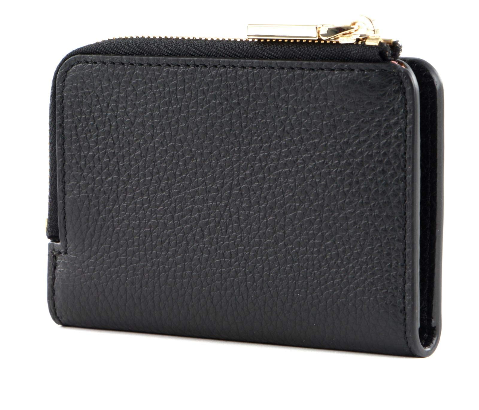 Coccinelle Leder Kartenetui Metallic Soft Credit Card Holder Noir schwarz