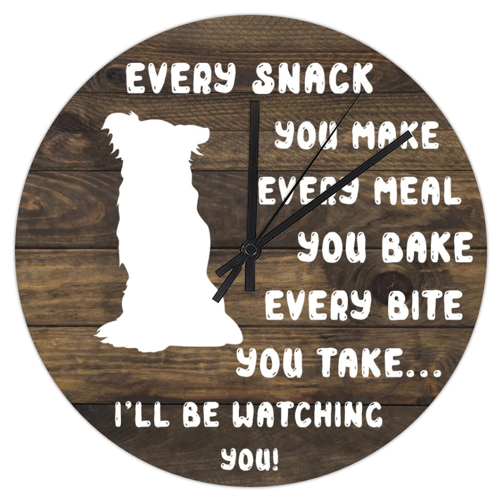 Horloge murale cuisine lisible et amusante pour décorer vos murs
