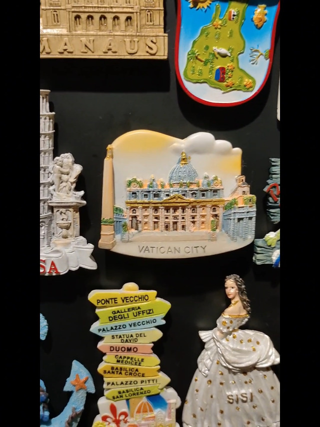 Imán decorativo de resina Italia Vaticano Roma turístico miniatura 6