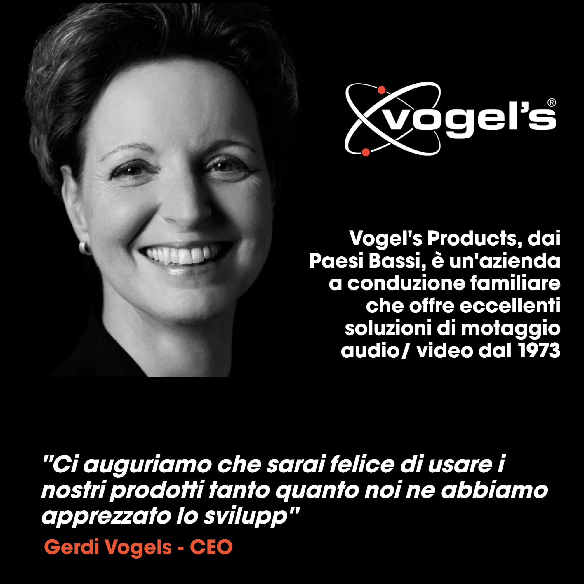 Vogel’s TVM 3465 Supporto TV OLED girevole per televisori da 32-65 pollici, Max. 25 kg, Orientabile fino a 180°, Staffa da parete per OLED full-motion max. VESA 400x400
