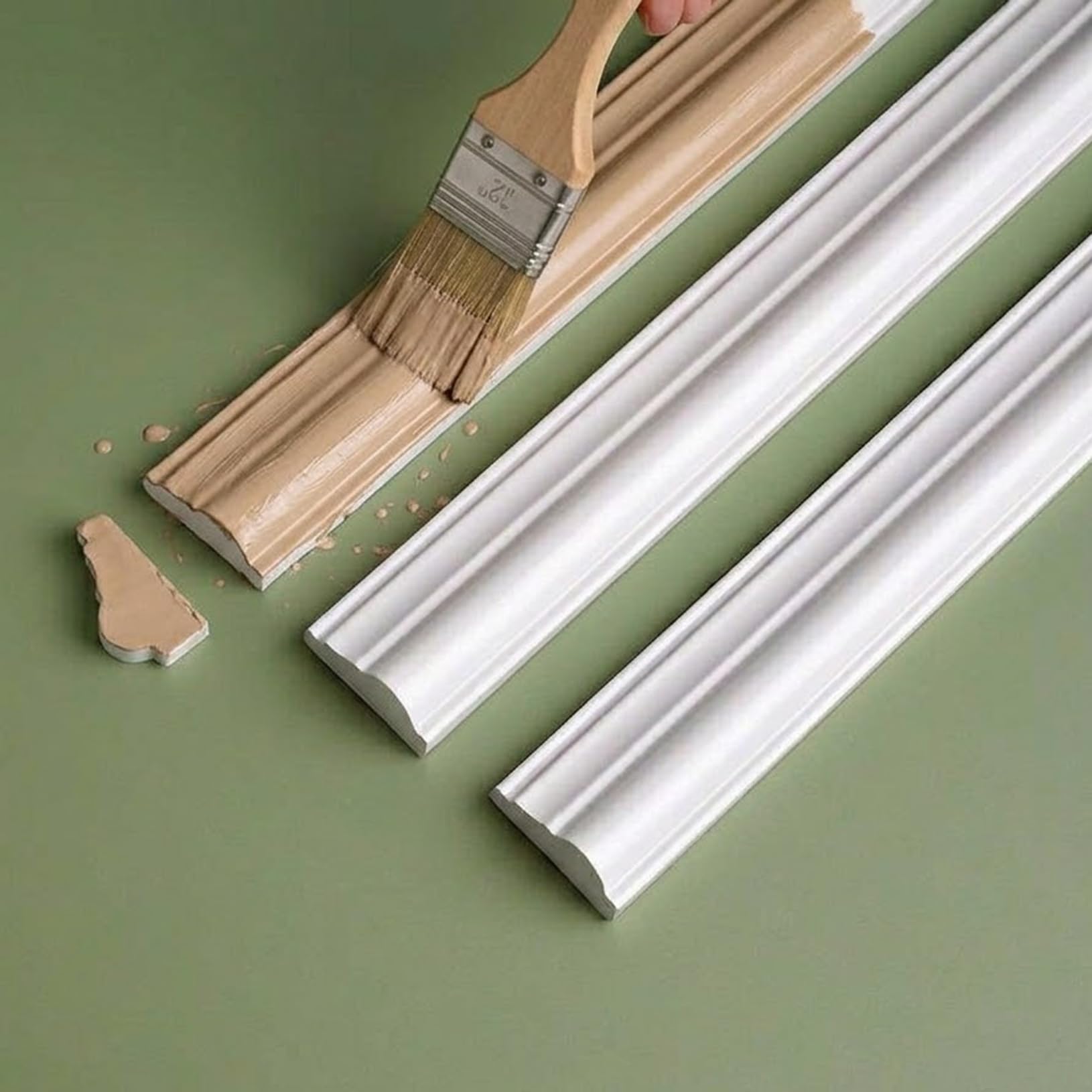 Elastyczna Listwa Dekoracyjna PVC Do Paneli Ściennych Nadająca Się Do Malowania Wygięta Listwa W Stylu Francuskim Wodoodporna Do Sufitów I Drzwi DIY White,7M