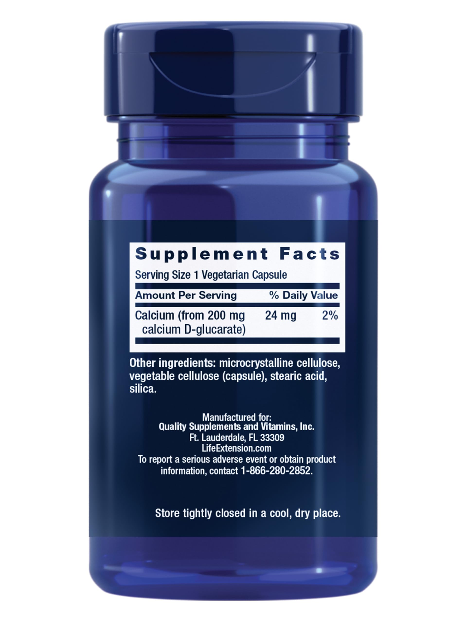 Life Extension Calcium D-Glucarate, 200 mg, 60 Capsules — Amazon image 2