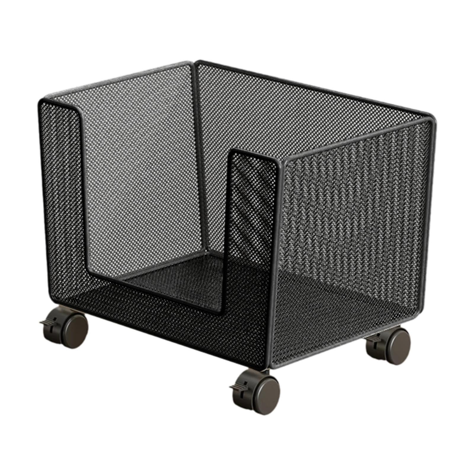 Carro Archivador con Ruedas para Organizar Y Accesorios, Negro, Individual