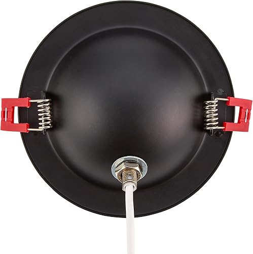 Miniatura 9 de Maxxima 4 pulgadas LED empotrado ultrafino cardán flotante Downlight, 850 lúmenes 5 CCT seleccionables 2700K3000K3500K4000K5000K Regulable Negro