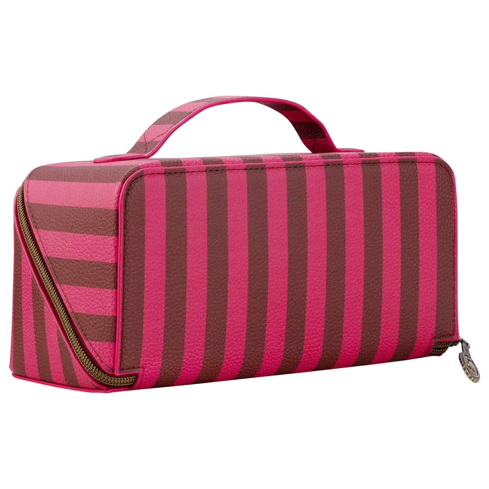 Pip Studio borsa da toilette Cyrille Cosmetic Bag Stripe Pink rosa marrone