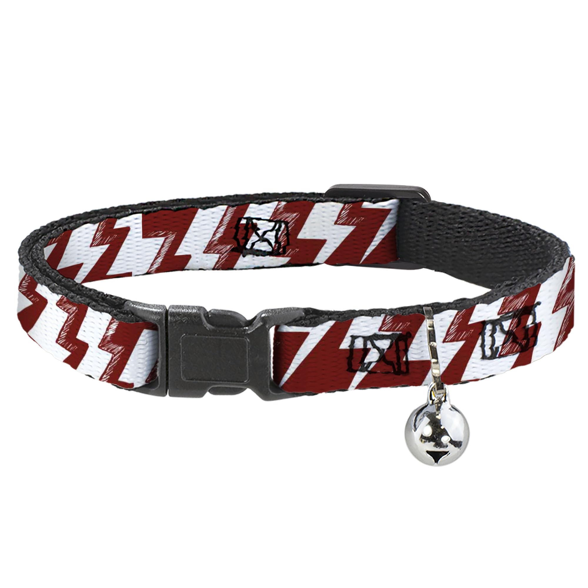 Collar de gato breakaway con cierre de seguridad antiahogo rojo