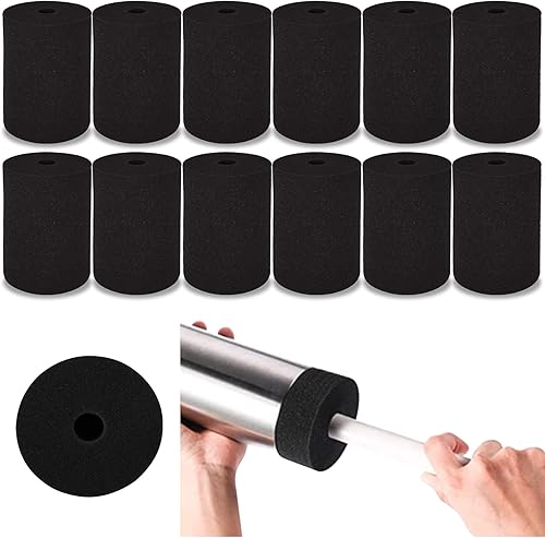 LANIAKEA Espuma para voltear tazas, 12 piezas de insertos de espuma para manualidades de vasos de 10 a 40 onzas, insertos de girador de vaso negro