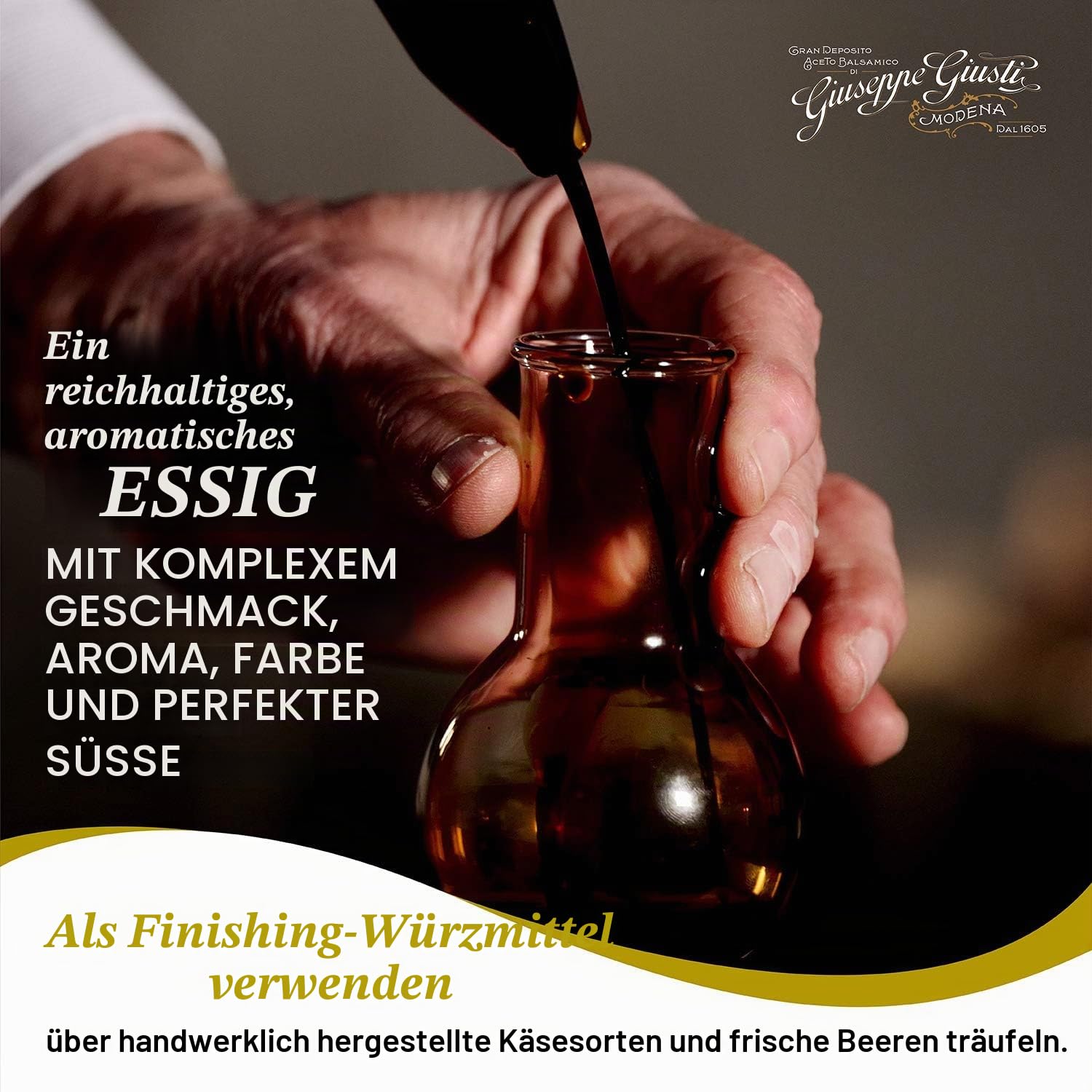 Giusti - Aceto Balsamico di Modena IGP – 5 Goldmedaillen Banda Rossa