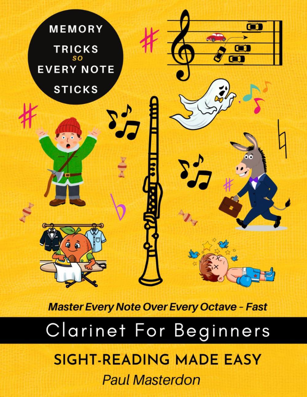 Clarinet for Beginners - Sight-Reading Made Easy: Color Logic & Memory Hacks to Master Every Note – Fast (Clarinet Mnemonics)