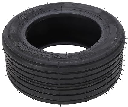 Acouto 15X6.00-8 Tubeless Tyre Fit for Citycoco Electric Scooter Puncture Proof Tread Pattern Design Solid Electric Scooter Wheel Tire