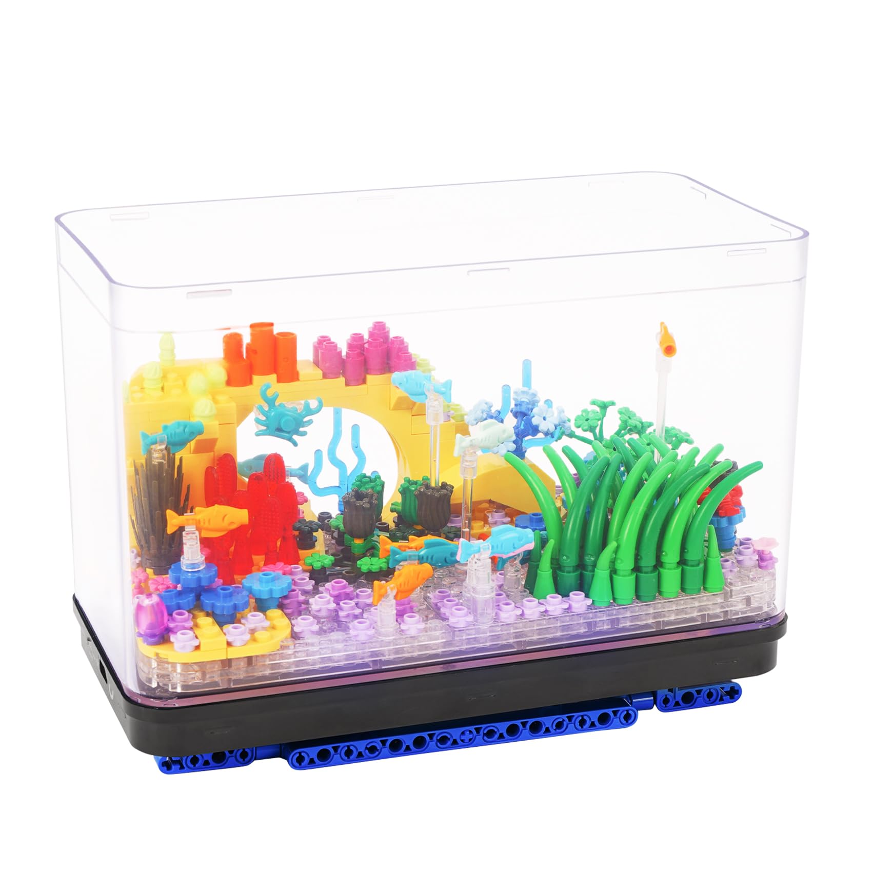 Amazon.com: Geniteen Fish Tank Building Block Set, Collectible Ocean ...
