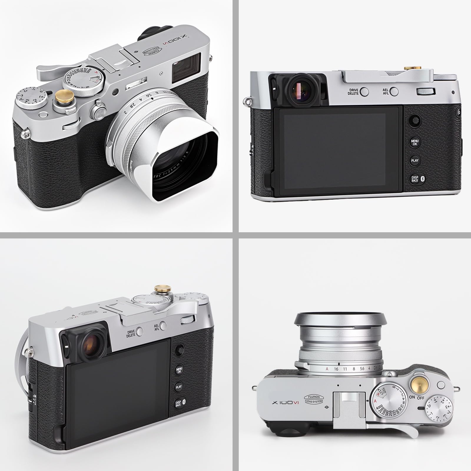 Haoge – Repose-pouce En Métal Pour Caméra Fujifilm Fuji THB-X4B, Noir, X-E4