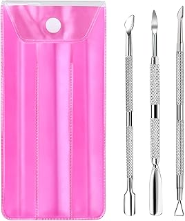 Cuticle Pusher, YGDZ 3PCS Gel Nail Polish Cuticle Remover Nail Cuticle Pusher Stainless Steel Manicure Pedicure Tools Metal Cuticle Peeler Scraper for Fingernails and Toenails