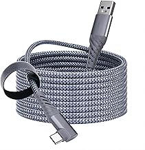 Link Cable 10FT Compatible with Oculus/Meta Quest 2 Accessories VR Headset, 5Gbps High Speed Transfer & 3.1A Fast Charging, USB 3.0 to Type C Cord LED Light for Steam VR/Gaming PC (10ft)