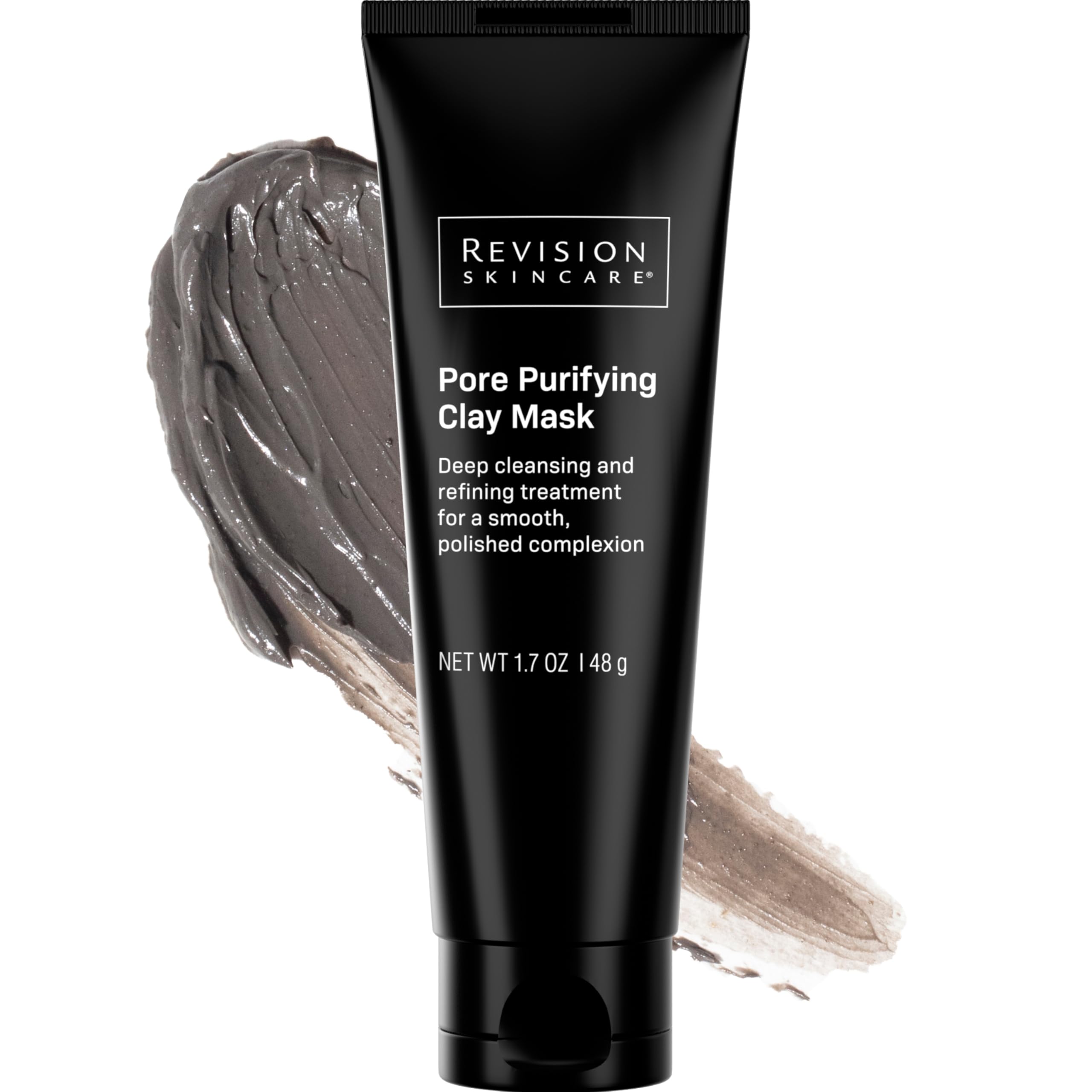 Revision Skincare Pore Purifying Clay Mask, deep cleansing and refining treatment for a smooth, polished complexion, Black (Package may vary), 1.7 Oz