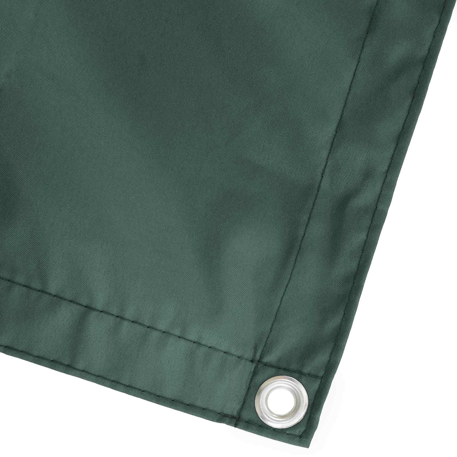 Telo Frangivista in Poliestere con PU per Balcone, Verde Scuro, 600 x 180 cm