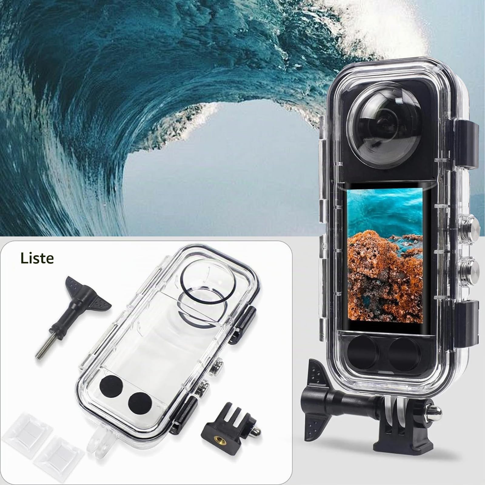 X5 Boîtier de plongée furtif universel Pro pour Insta360 X5 : 60 m IPX8 étanche, anti-vignettage à 360° et protection extrême contre les chocs