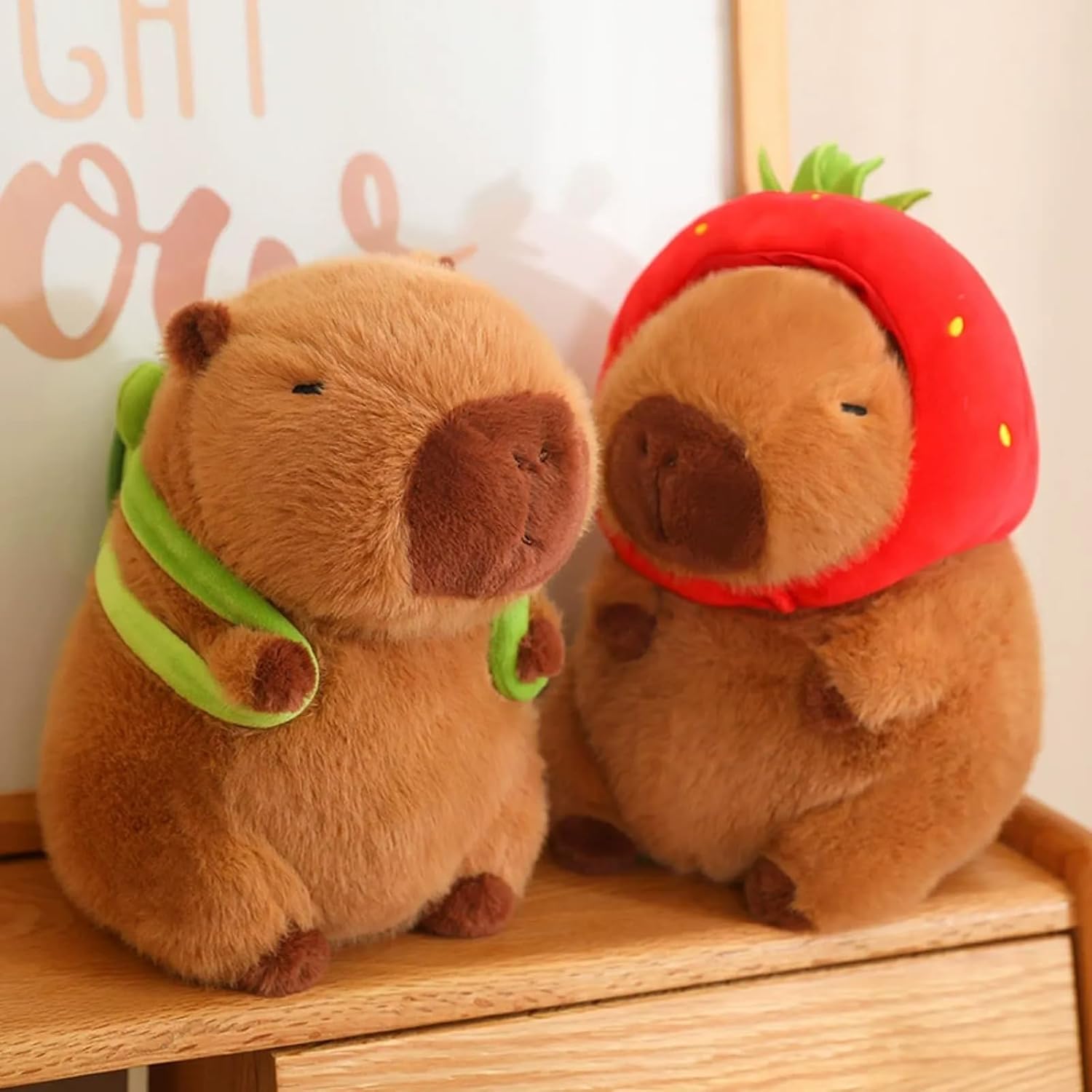 Capybara Plush with Turtle Backpack 9 inch Cute Capibara Stuffed Animal Ultra Soft Plushies Toys Kawaii Gifts for Kids Brown - Image 9