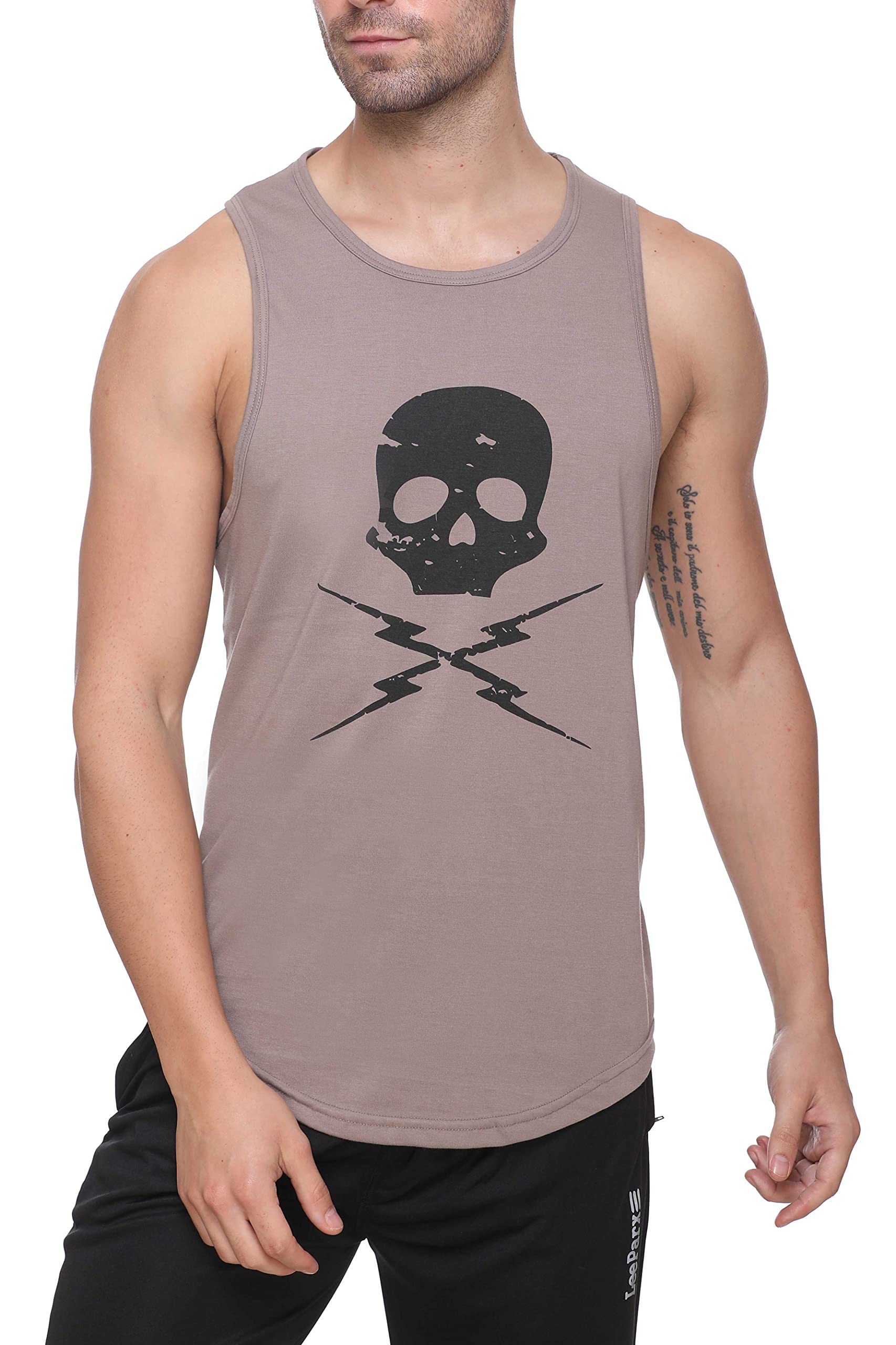 colors & blends Men's Cotton Tank Top/Gym Vest-picture-52
