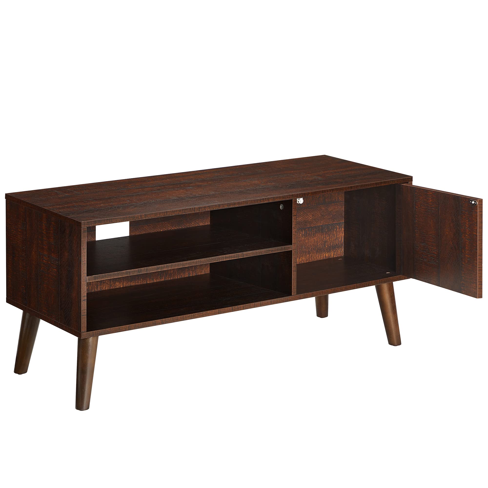 Buy VASAGLE TV Stand, TV for TVs up to 43 Inches, MidCentury