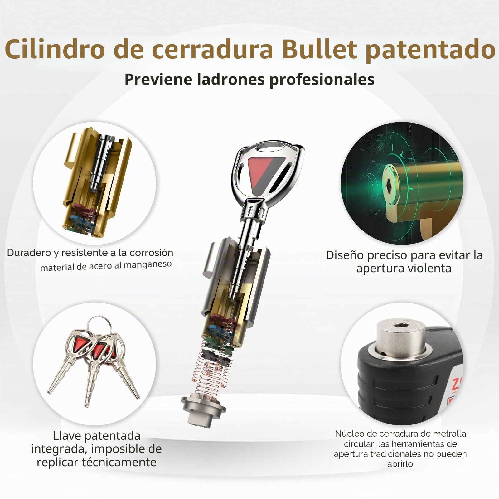 Candado para motocicleta, freno de disco con sonido de alarma de 130 dB, cerraduras de motocicleta resistentes, antirrobo, impermeable para motocicletas, bloqueo de rueda, scooter, moto de