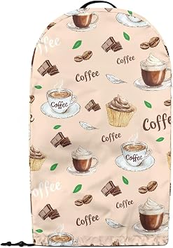 Brown Coffee Blender Cover for Kitchen Countertop Small Anti Fingerprint Dust Cover Kitchen Decor Food Processor Hood with Handle Blender Protection Accessories