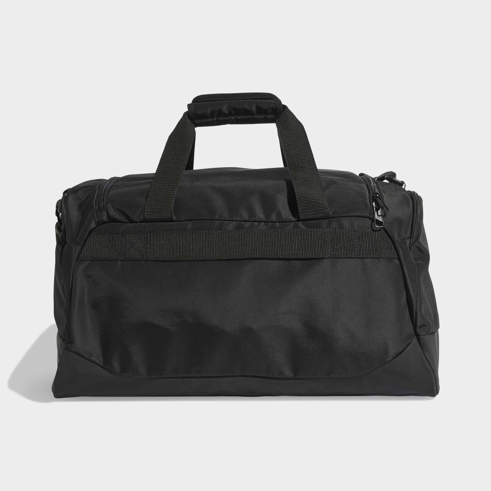 adidas Unisex Training Defender Duffle Bag Small Duffel Bag, Black/White, One Size