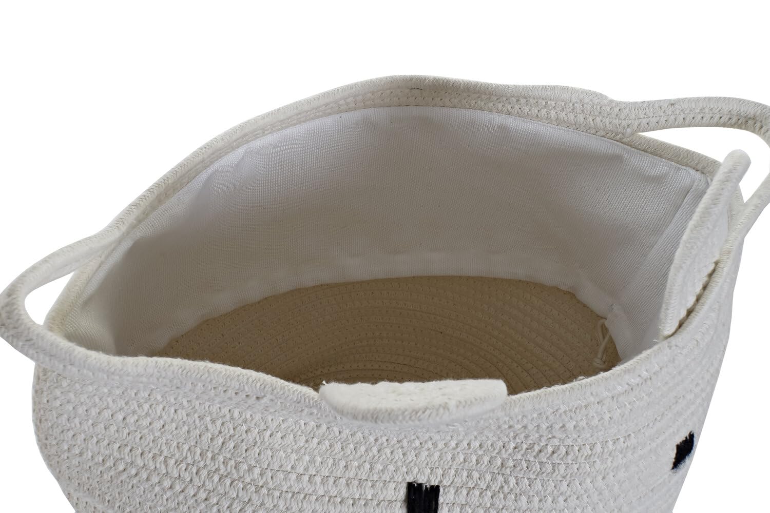 CESTA ROPA SET 2 ALGODON 35X35X49 BLANCO