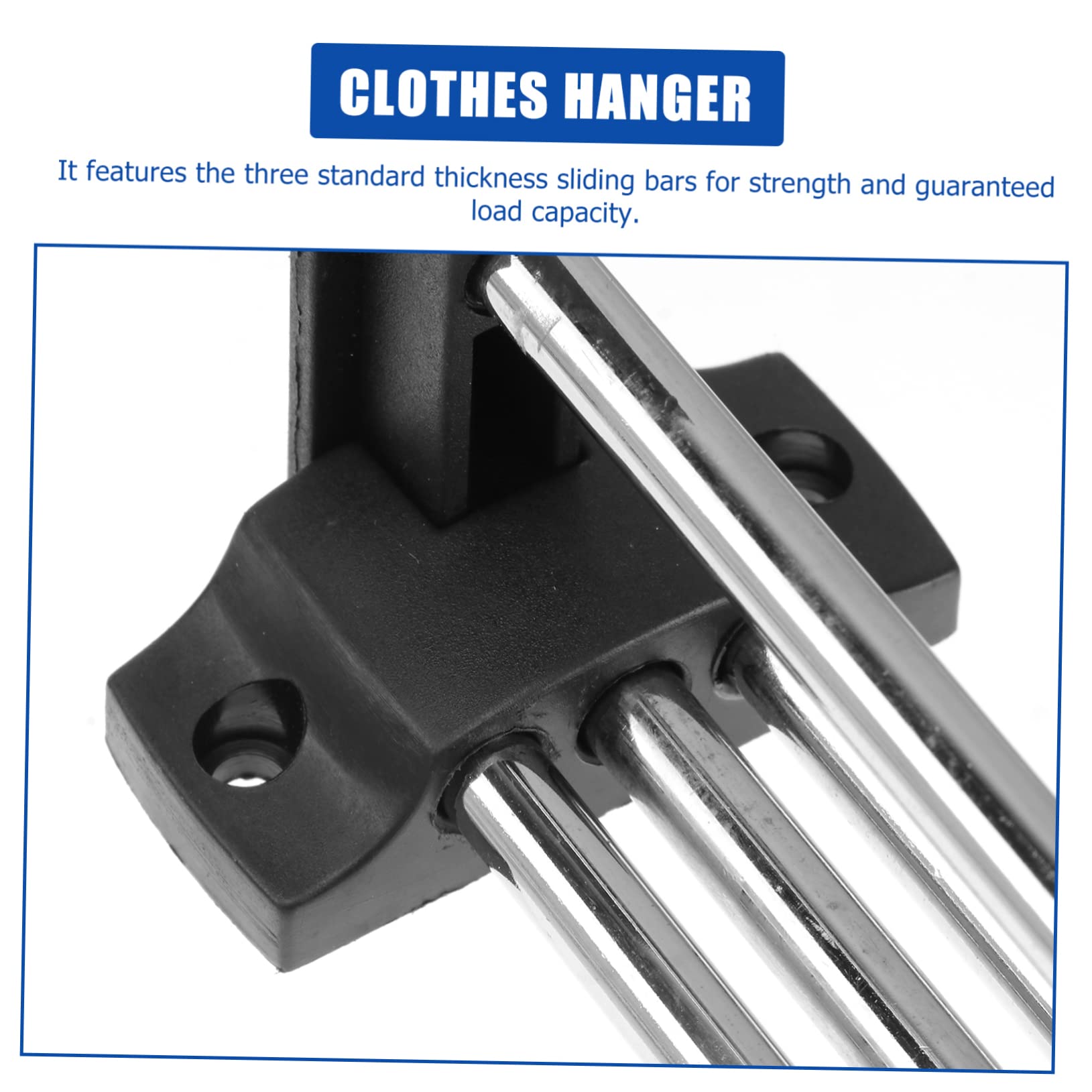 DOITOOL Einziehbare Garderobenstange - 30cm Edelstahl Kleiderbügel