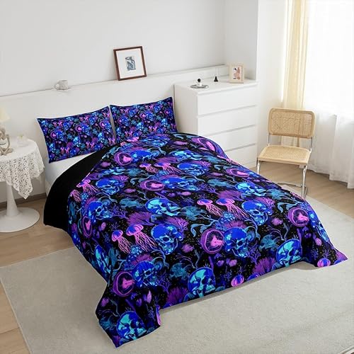 Miniatura 10 de Juego de edredón de leopardo para niñas y niños, edredón con estampado floral de flores, decorativo, lindo juego de ropa de cama con estampado de