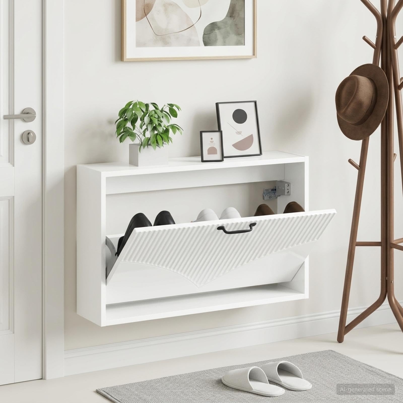 Hothingwell - Mueble para zapatos (71 x 17 x 43 cm)