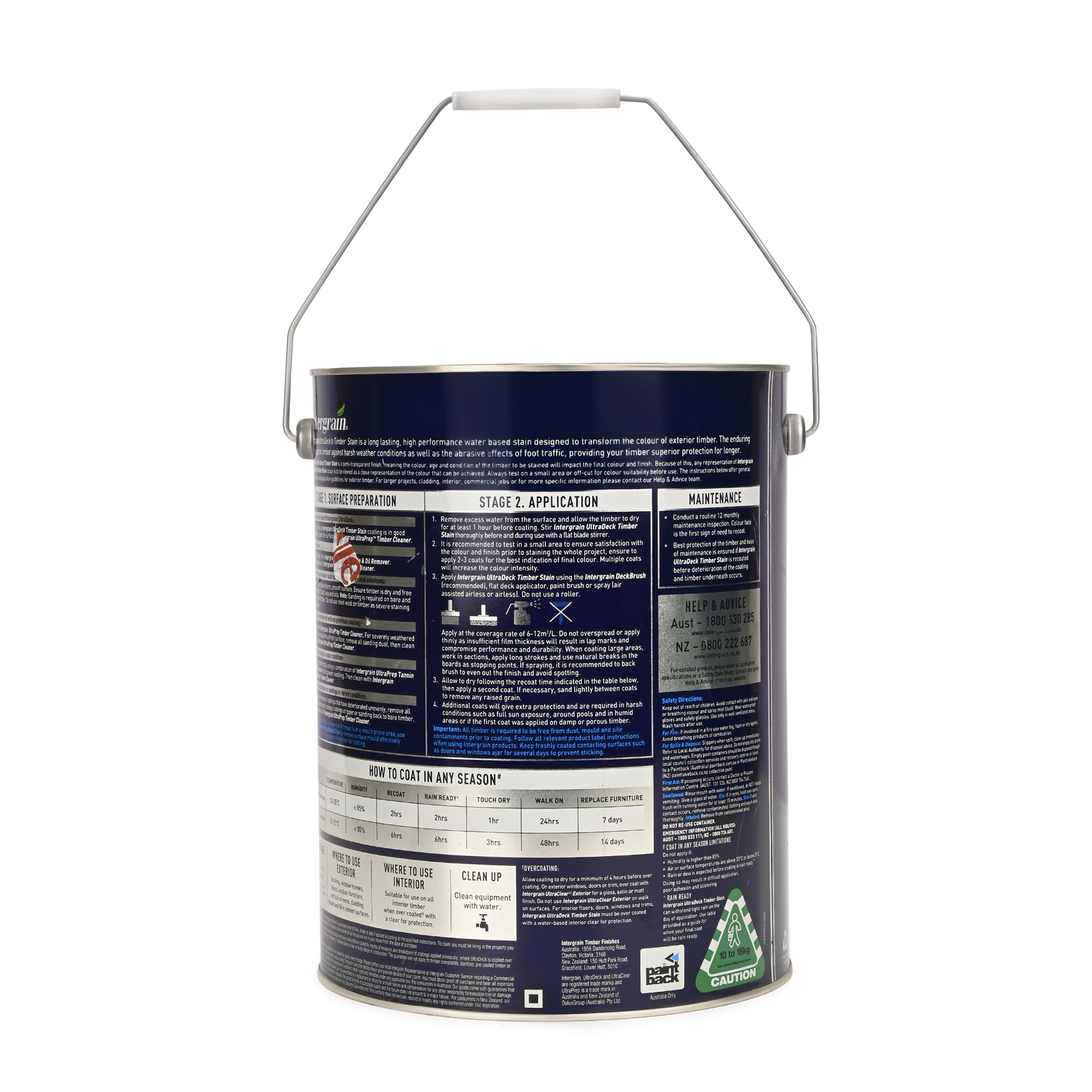 Intergrain Natural Stain – Cedar Cypress (10 LTR) | Premium Water-Based Exterior Wood Polish & Coating for Decks & Furniture | Waterproof, UV Resistant, Long-Lasting Wood Finish 1