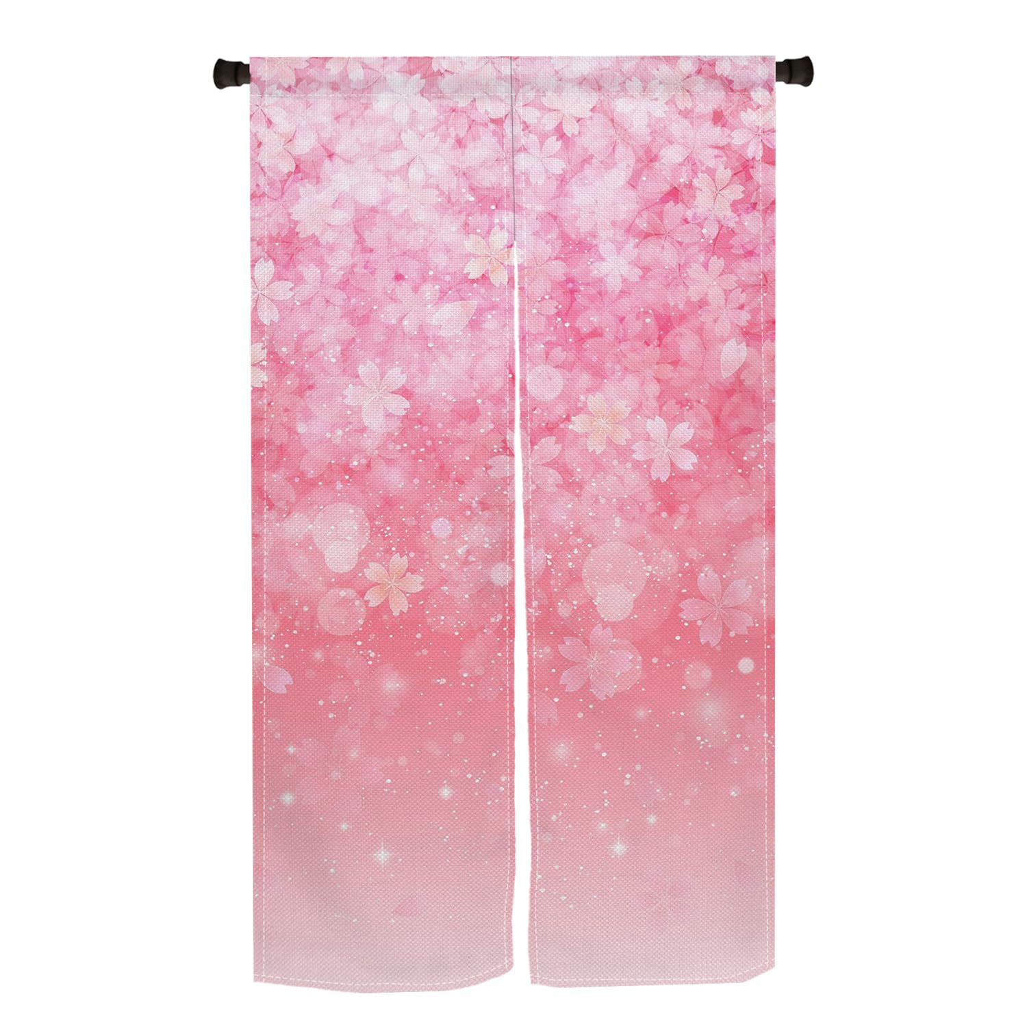 Amazon｜Qinunipoto のれん 花柄 桜の花 玉ボケ ピンク色 和風