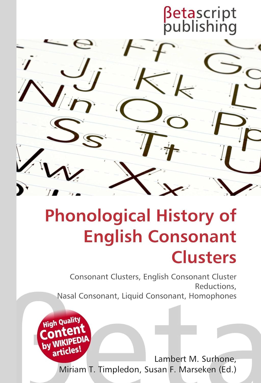 Phonological History of English Consonant Clusters: Consonant Clusters ...