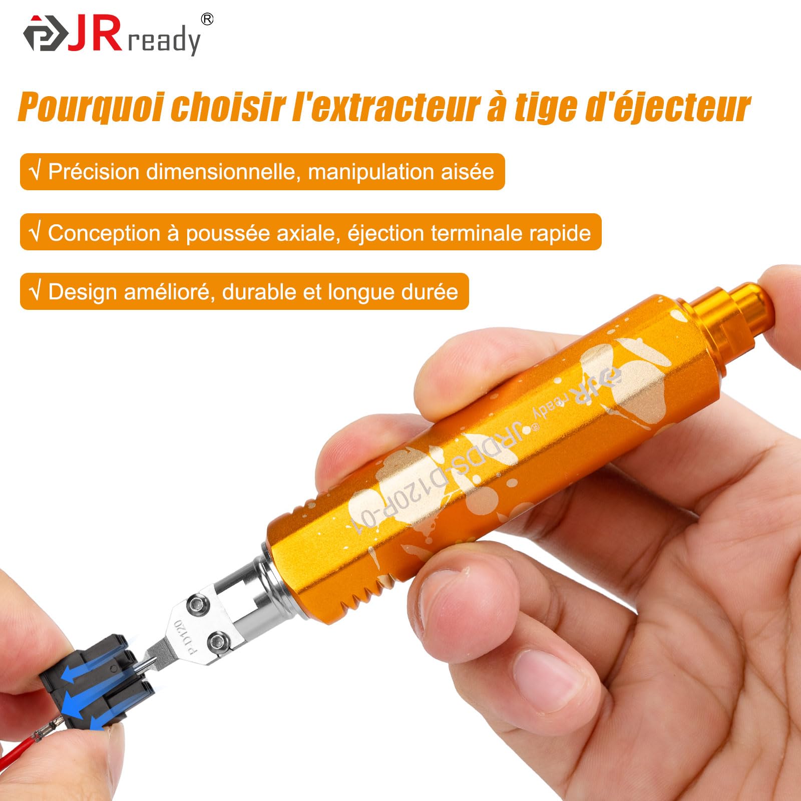 JRready ST5386 Ensemble de 2 Outils de déconnexion des Broches Molex, adapté aux connecteurs mâles/Femelles Molex MX3.0 et aux connecteurs Micro-adaptateurs.