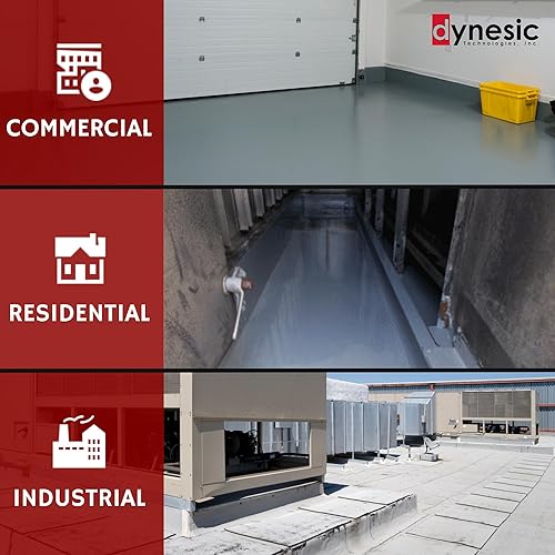 Miniatura 5 de Panseal - Kit de revestimiento epoxi de 2 partes (1 galón) - Sellador de pisos y superficies 100% resistente al agua sólidos - Resistente a la