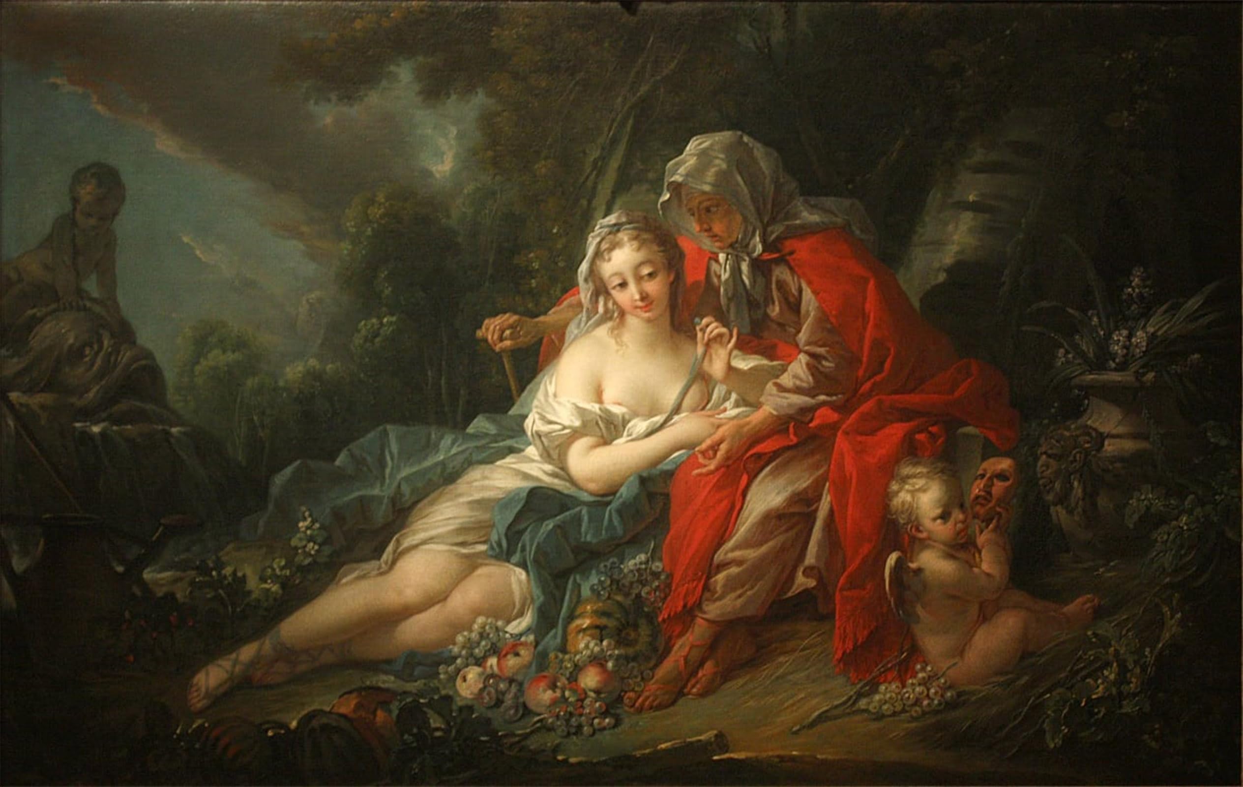 POSTERIIk Famous Print Pop Art Wall Art Graffiti EarthVertumnus and Pomona by François Boucher Art Prints for Home Decor 60x90cm