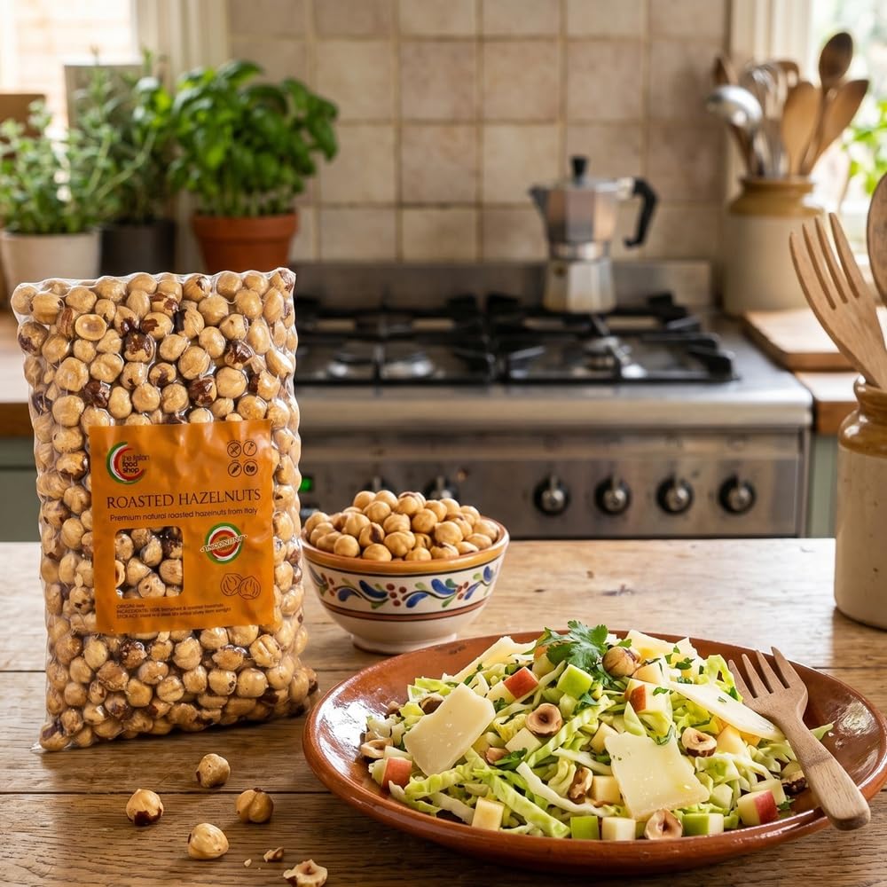 Avellanas Tostadas Naturales Sin Cáscara (1Kg) | Origen Italia - Región de Campania | Sin Sal