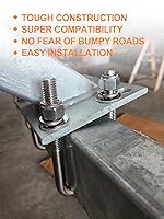 Vista 6 de SPARKWHIZ Perno en U cuadrado de grado 10.9, pernos en U para remolque de barco de 1/2 pulgadas de profundidad x 3 1/16 pulgadas de ancho x 4 5/16