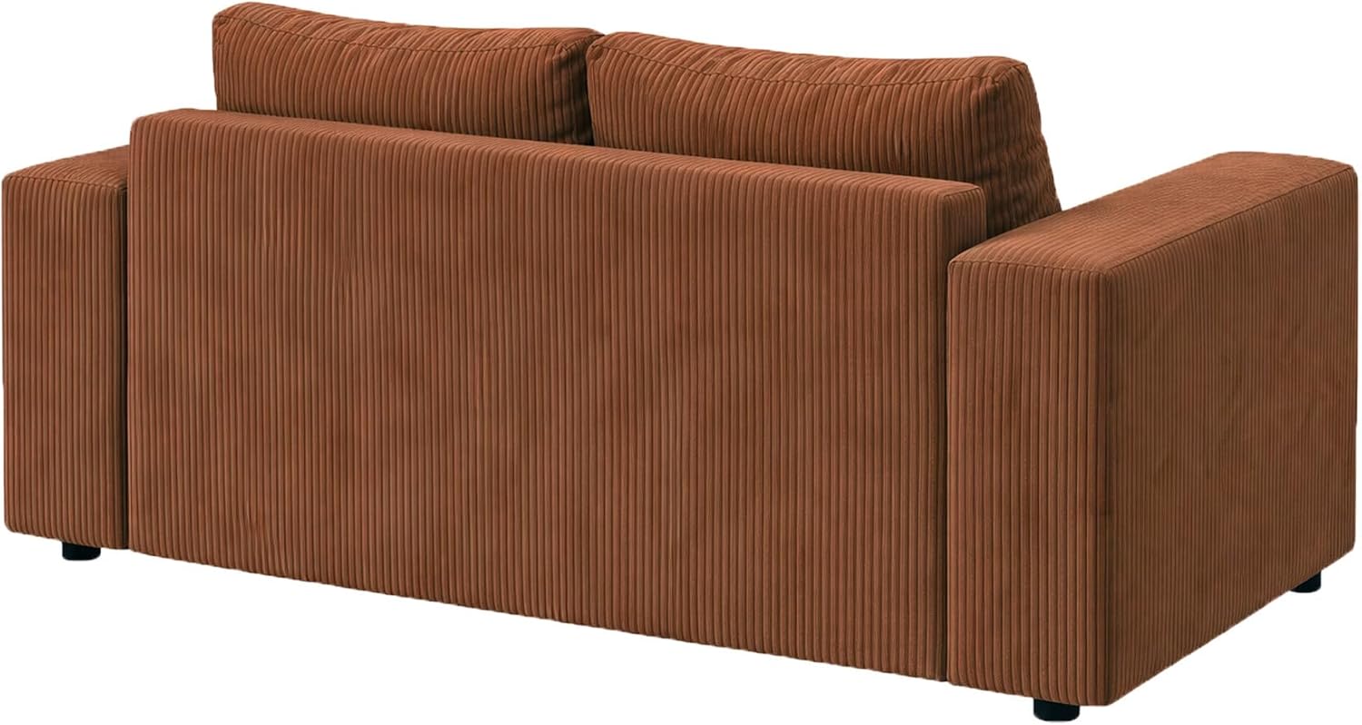 Heavy Duty Sofa Covers Compatible with IKEA VIMLE Loveseat Sofa Slipcovers (Corduroy Cinnamon, Wide Arm 2 Seat)