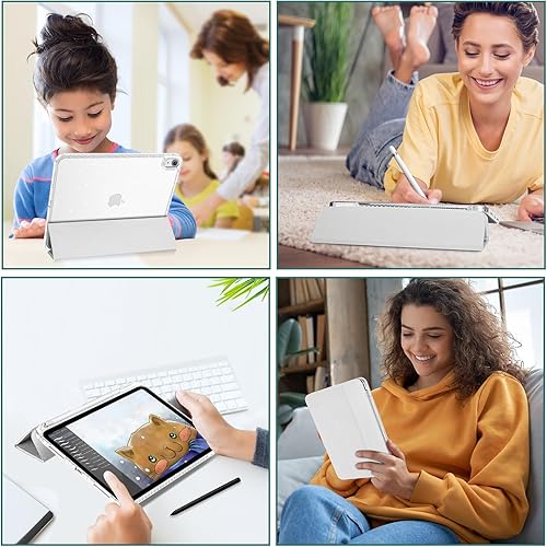 Vista 116 de ProCase Funda para iPad (A16) de 11ª generación de 11 pulgadas 2025/10ª generación de 10.9 pulgadas 2022 con soporte para lápices, funda híbrida Azul