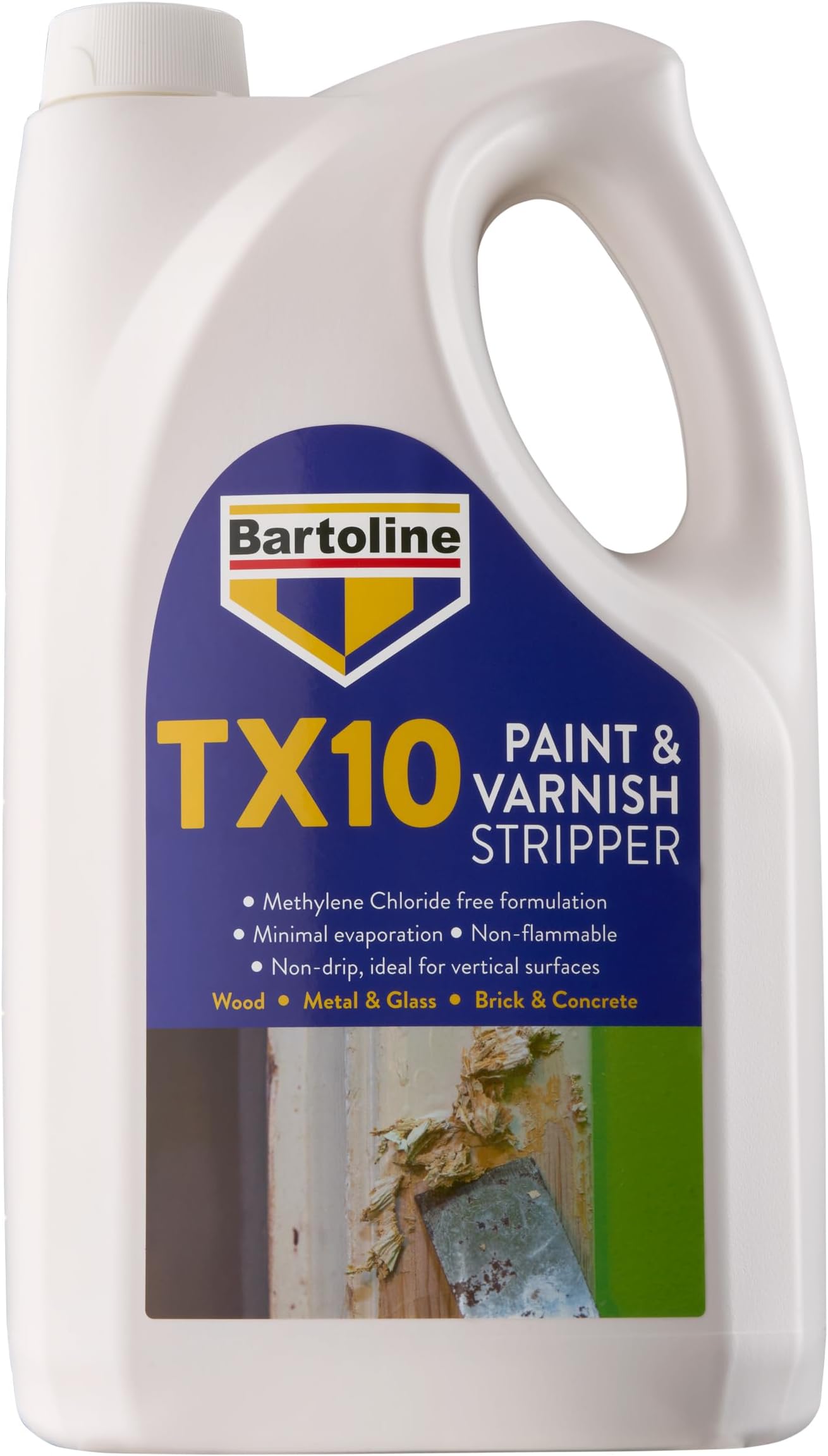 TX10 Paint and Varnish Stripper 5L – Extra Strong, Non-Caustic Paint Remover for Wood, Metal & More